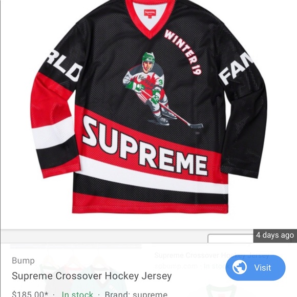 supreme crossover hockey jersey